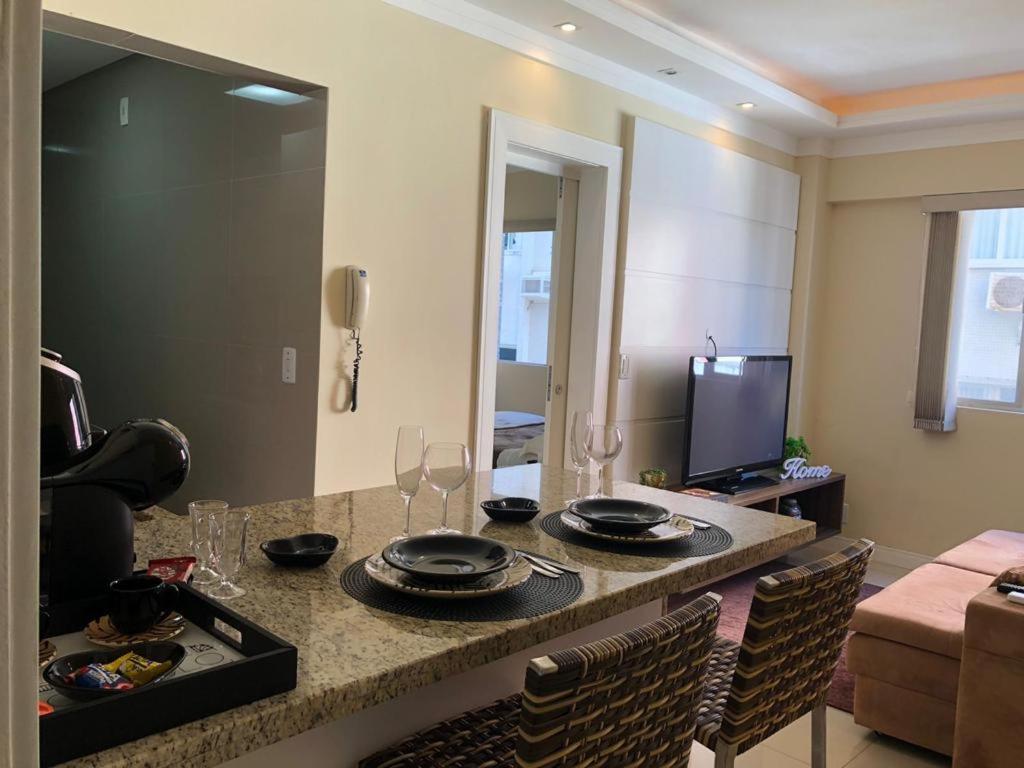 Apartamento Pe Na Areia - A Beira-mar Com Garagem Balneário Camboriú